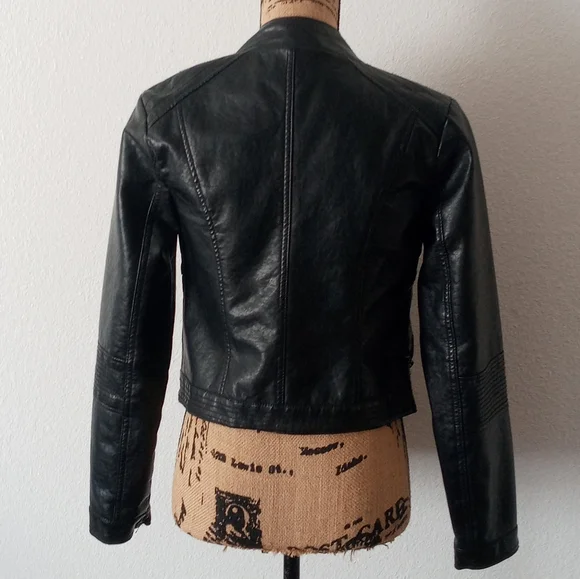 New Look Faux Leather Moto Jacket - Picture 3 of 6